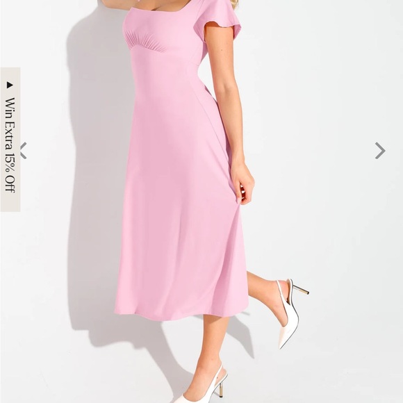 Elegant Green Women's Dress - Picture 9 of 13